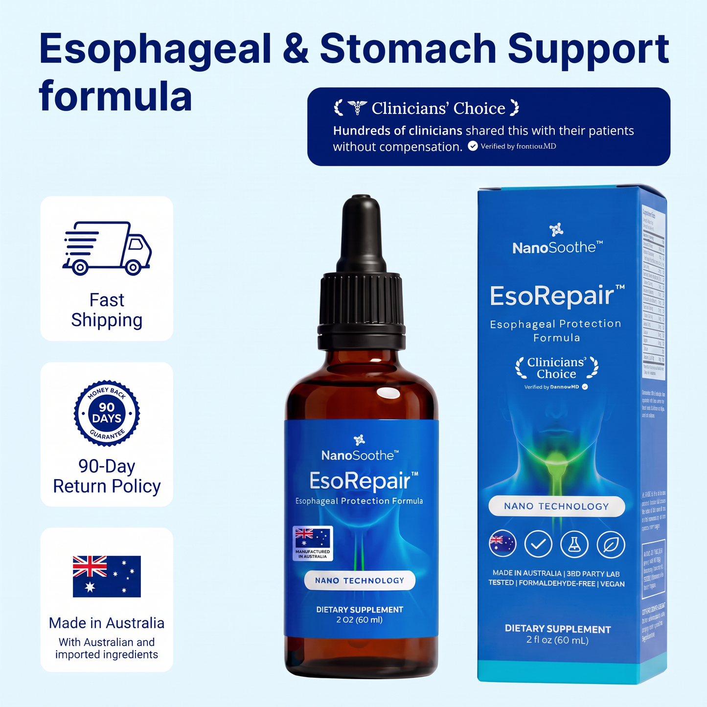 Premium Nano-Powered Esophageal & Stomach Formula